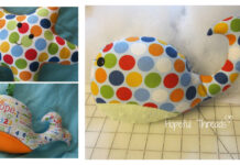 Whale and Star Stuffed Toy Free Sewing Pattern