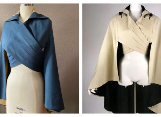 Wrap Cape Free Sewing Pattern