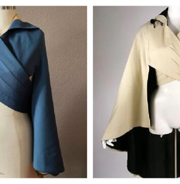 Wrap Cape Free Sewing Pattern